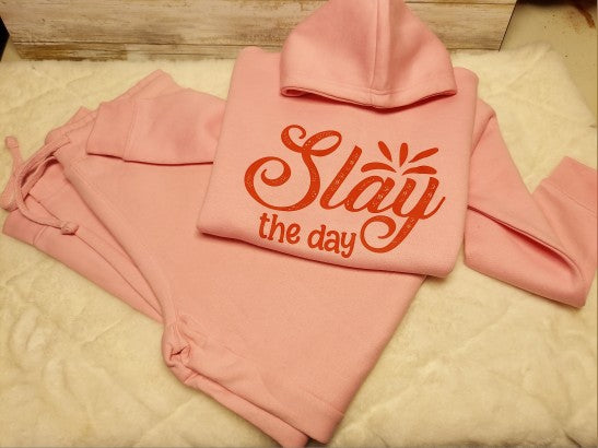 Slay the day kids sweatsuits