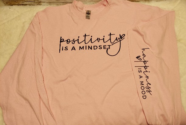 Positivity mindset long sleeve shirt