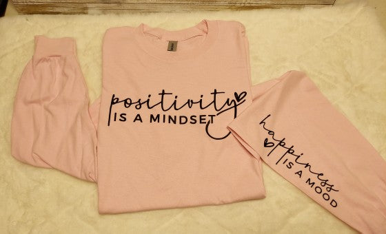 Positivity mindset long sleeve shirt