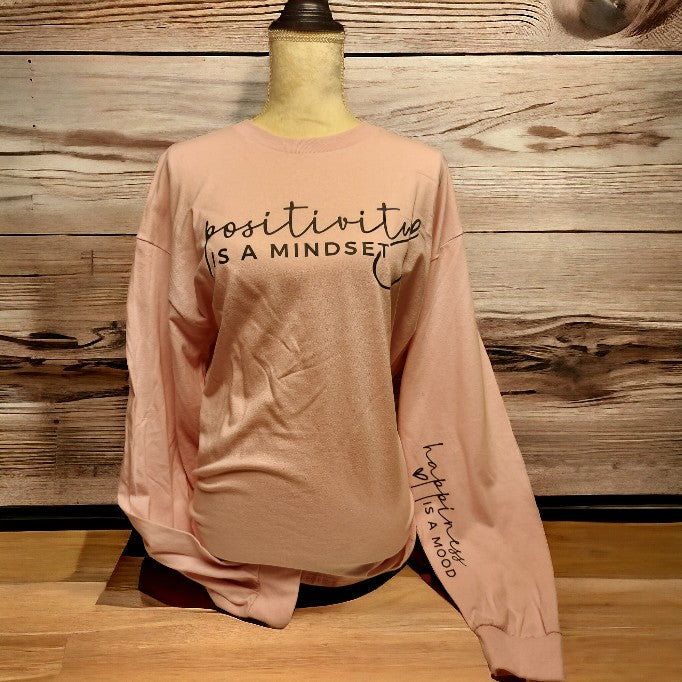 Positivity mindset long sleeve shirt