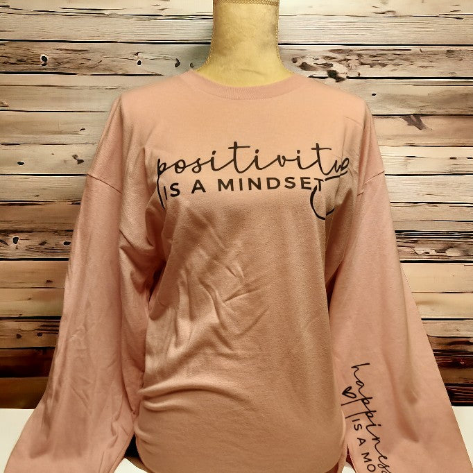 Positivity mindset long sleeve shirt